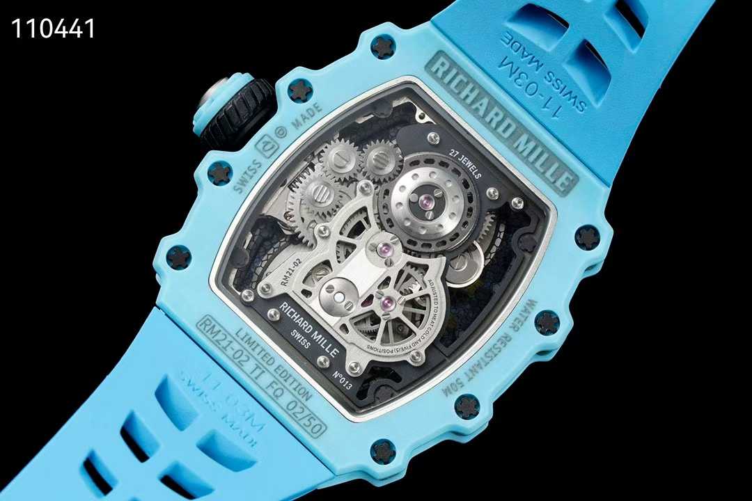 리차드밀 RM21-02 투르비용 에어로다인 뉴버젼 블루 블루 시계 워치